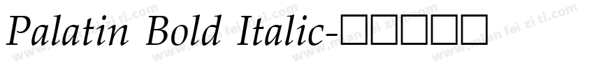 Palatin Bold Italic字体转换